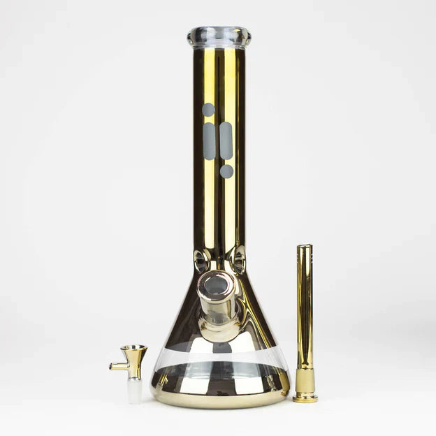 13.5" Infyniti 7mm metallic classic beaker bong