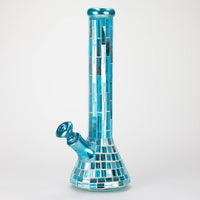 Bong en verre mosaïque de 15,5