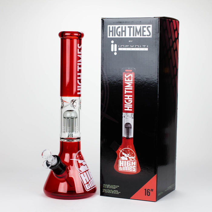 Bong à eau classique Infyniti High Times 16" 7 mm avec percolateur à bras d'arbre