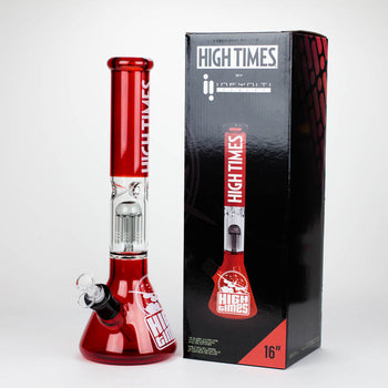 Infyniti High Times 16" 7mm Classic Beaker Water Bong With Tree Arm Percolator