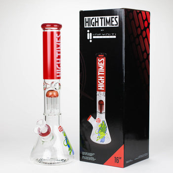 Infyniti High Times 16" 7mm Classic Beaker Water Bong With Tree Arm Percolator