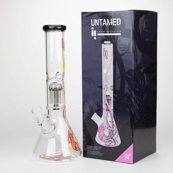 Infyniti Untamed 14" 7mm Classic Beaker Water Bong - Octopus with box