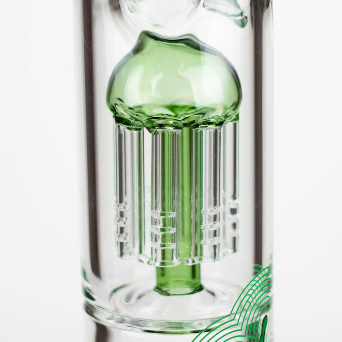 Infyniti Untamed 14" 7mm Classic Beaker Water Bong - Green Frog