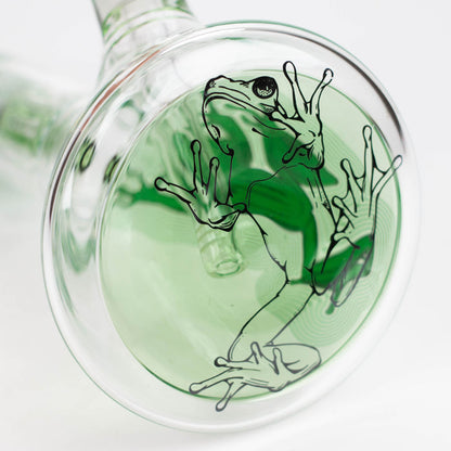 Bong à eau classique Infyniti Untamed 14" 7 mm - Grenouille verte