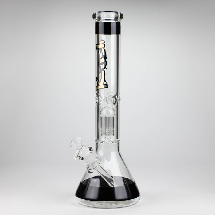 Kush 15" Tree Percolator 7mm Glass Bong Black