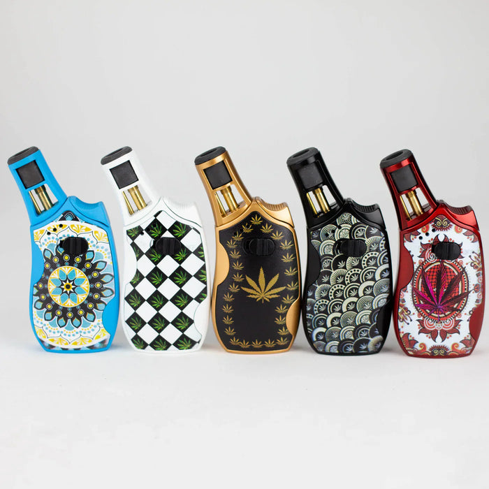 Scorch Torch – Mandala Leaf Designs Single Flame Torch Lighter