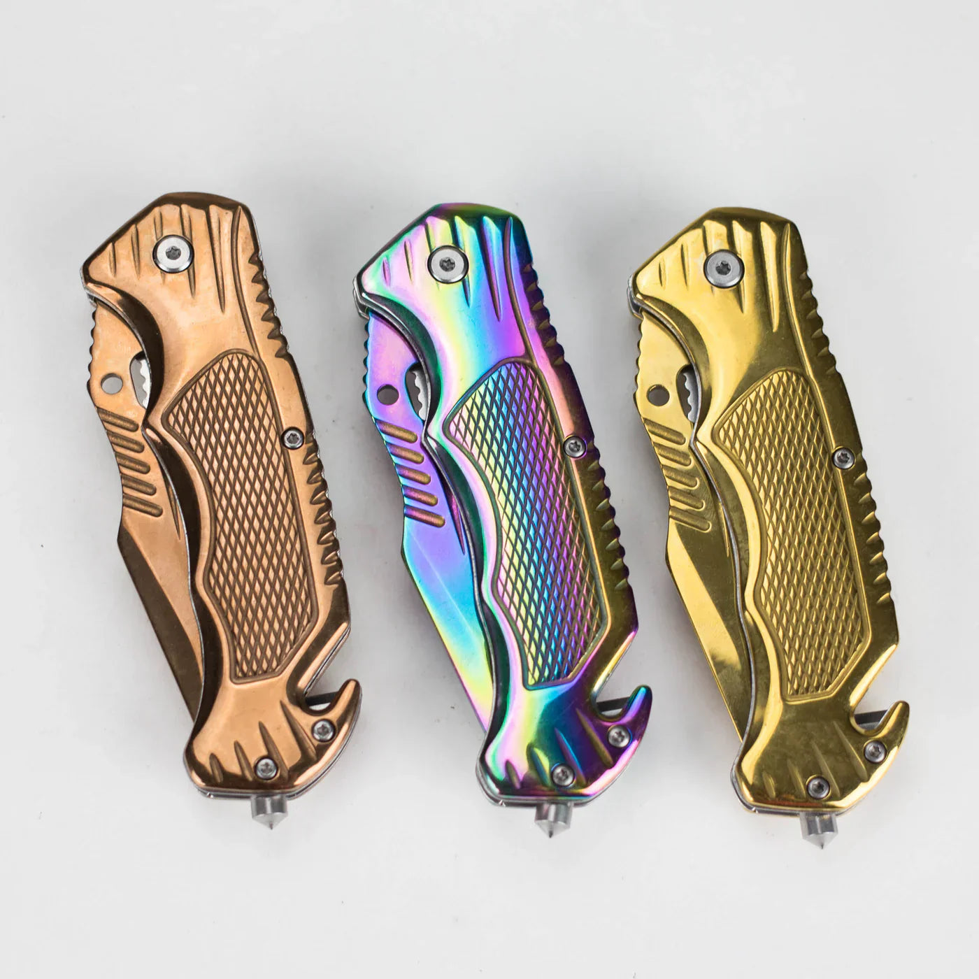 8.5" Foldable Pocket Knife - Metallic Elegance
