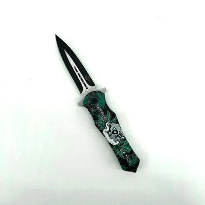 Snake Eye - 6.5" Foldable Pocket Knife - Smoky Skull