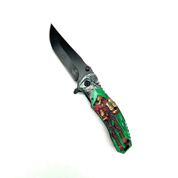 Snake Eye - 8.75" Foldable Pocket Knife - Reaper