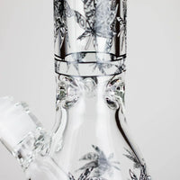 14″ Glow-in-the-Dark Glass Beaker Bong - Ghost