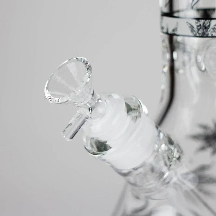 14″ Glow-in-the-Dark Glass Beaker Bong - Ghost