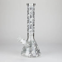 14″ Glow-in-the-Dark Glass Beaker Bong - Ghost