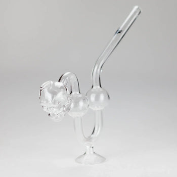 6.5" Skull Bent Curved Glass Oil Pipe