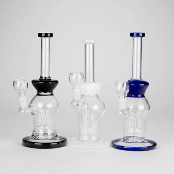 10" Glass Water Pipe w/ Showerhead Diffuser