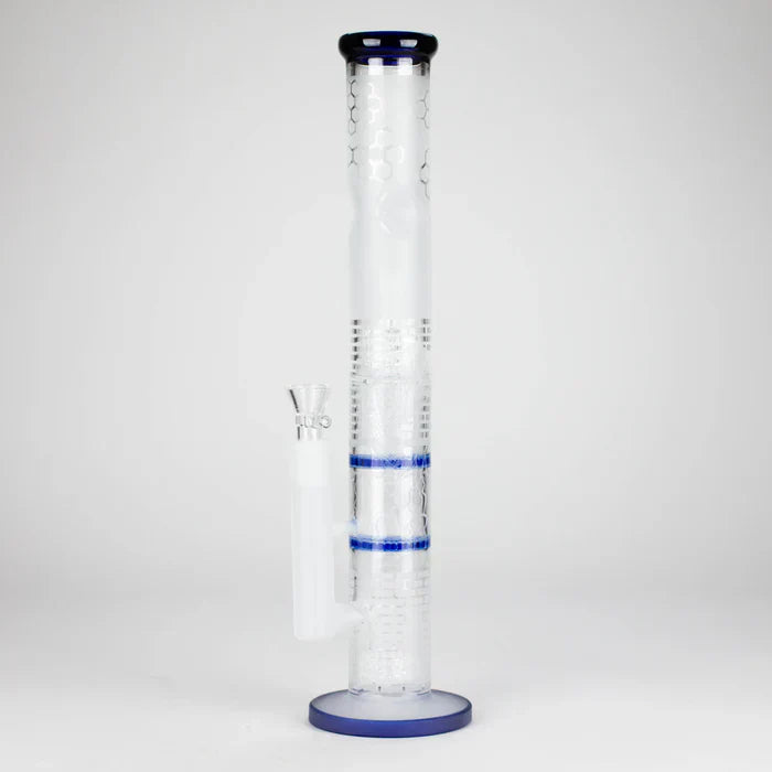 16.5" Stemless Straight Frosted Glass Bong
