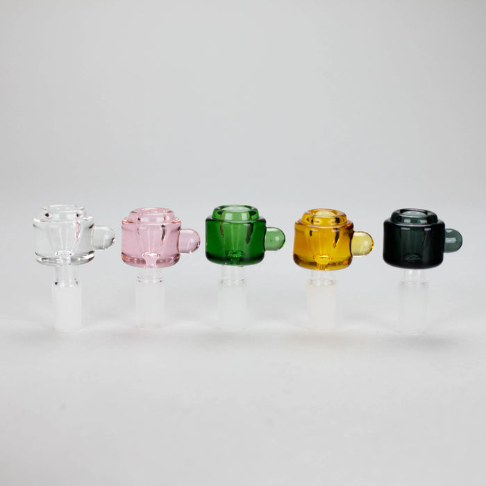 14mm Colourful Crystal Chunky Glass Bowl w/ Handle