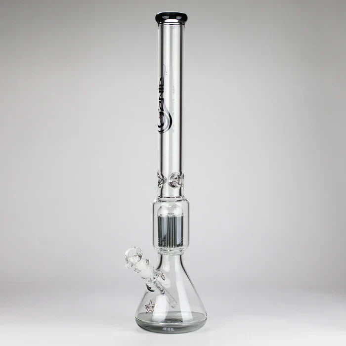 Genie - 24" 12-Arm 9mm Coloured Bottom Glass Water Bong