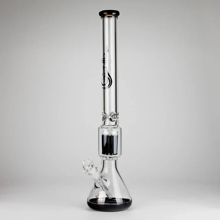 Genie - 24" 12-Arm 9mm Coloured Bottom Glass Water Bong