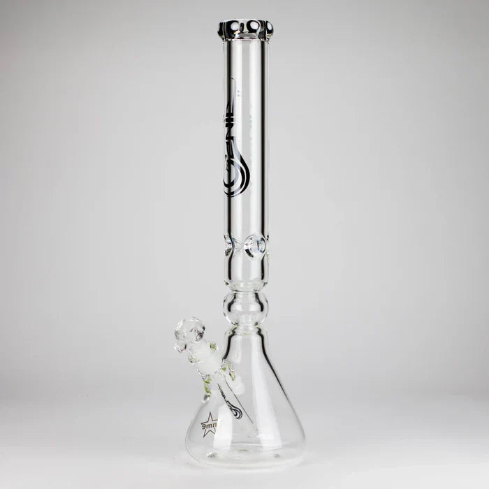 Genie - 19.5" 9mm Curved Shaft Glass Beaker Bong