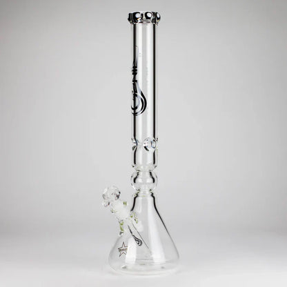 Genie - 19.5" 9mm Curved Shaft Glass Beaker Bong