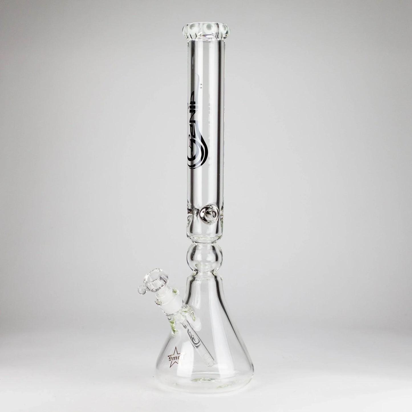 Genie - 19.5" 9mm Curved Shaft Glass Beaker Bong
