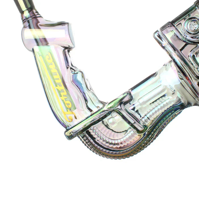 Fortune - 24" Electroplated Gatling Gun Glass Bong w/ Hardwood Stand