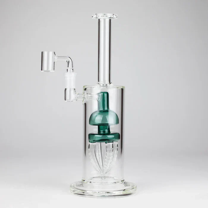 11" 2-in-1 Glass Dab Rig w/ Percolator