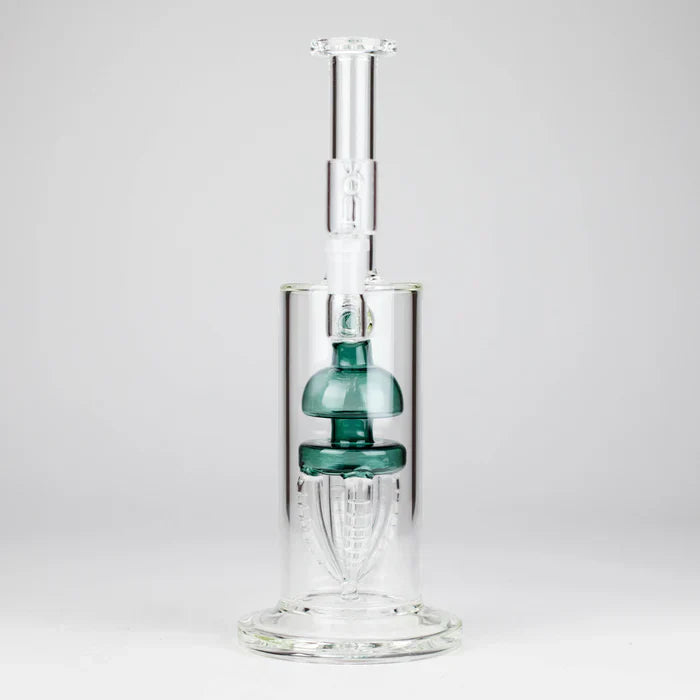 11" 2-in-1 Glass Dab Rig w/ Percolator