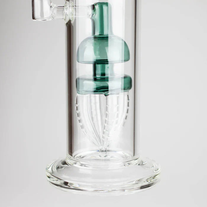 11" 2-in-1 Glass Dab Rig w/ Percolator