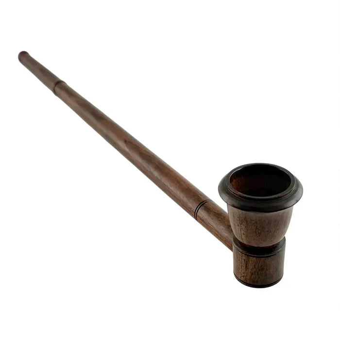 12" Classic Long-Style Design Wooden Pipe