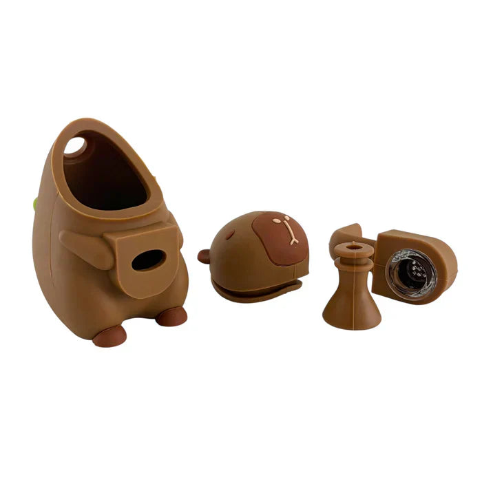 6" Capybara Silicone Water Pipe
