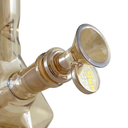 10" Geometric Hexagon Electroplated Glass Bong