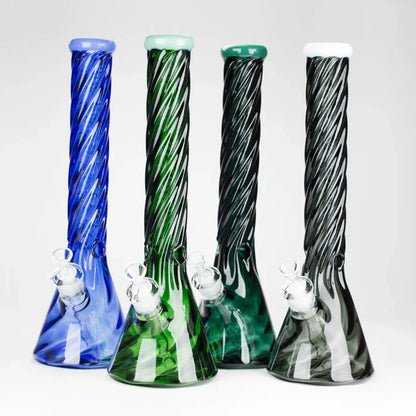 Genie - 16" 9mm Twist Glass Beaker Bong