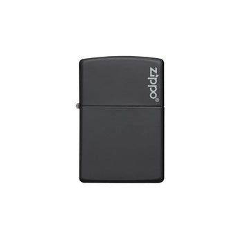 Zippo Lighter - Black Matte Zippo Logo