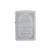 Zippo Lighter - Serenity Prayer
