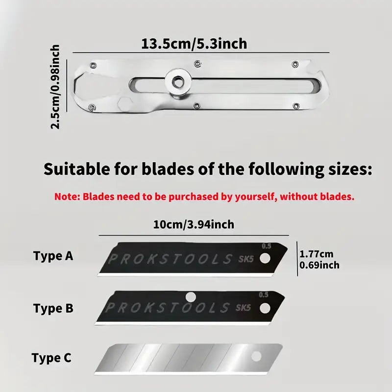Multi-functional Heavy-Duty Stainless Steel Art Knife Holder