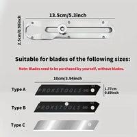 Multi-functional Heavy-Duty Stainless Steel Art Knife Holder