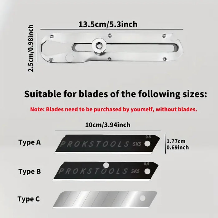 Multi-functional Heavy-Duty Stainless Steel Art Knife Holder