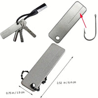 NewShark - Knife Sharpener Diamond Pocket Tool w/ Mini Keychain