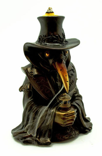 Plague Doctor Back Flow Incense Burner 7”