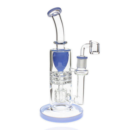 Pommeau de douche en verre Plain Jane 9,5" Perc Recycler Rig