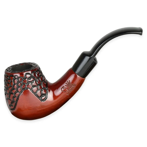 Pipe Pulsar Shire 5,5" gravée en cerisier Brandy courbé