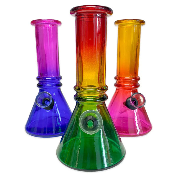 Mini bang en verre Double Ridge 6" Ombre