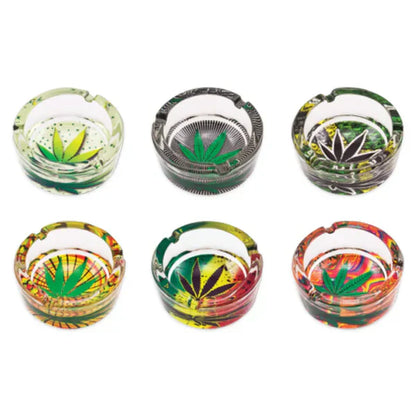 Crystal Leaf Ashtray