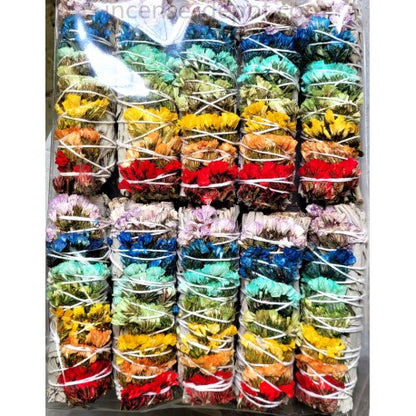 4" 7 Chakras Smudge Stick