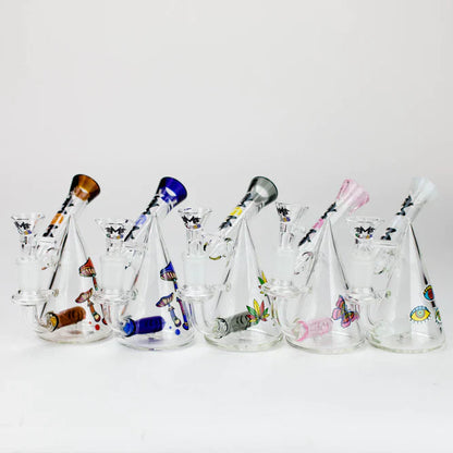 4.5" MGM Glass 2-in-1 bubbler with Graphic [C2672]