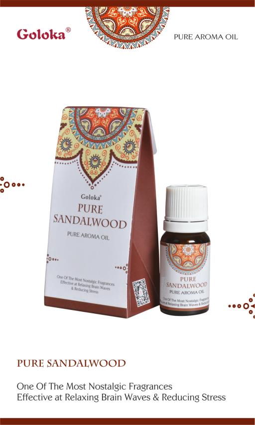 Goloka Pure Sandalwood Aroma Oil 10ml
