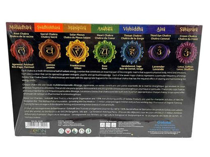 Goloka - 7.8" Seven Chakra Incense Kit