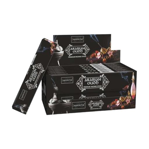 Nandita - Arabian Oudh Incense Natural & Organic Hand-rolled Masala Incense Sticks 15g