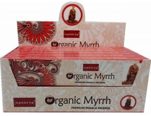 Nandita - Original Myrrh Incense Natural & Organic Hand-rolled Masala Incense Sticks 15g